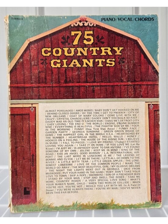 Other - 1975 Vintage 75 Country Giants Piano Vocal & Chords Music & Song Book Columbia
